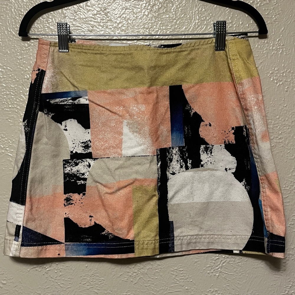 Urban Outfitters multicolored mini a-line skirt casual resort wear